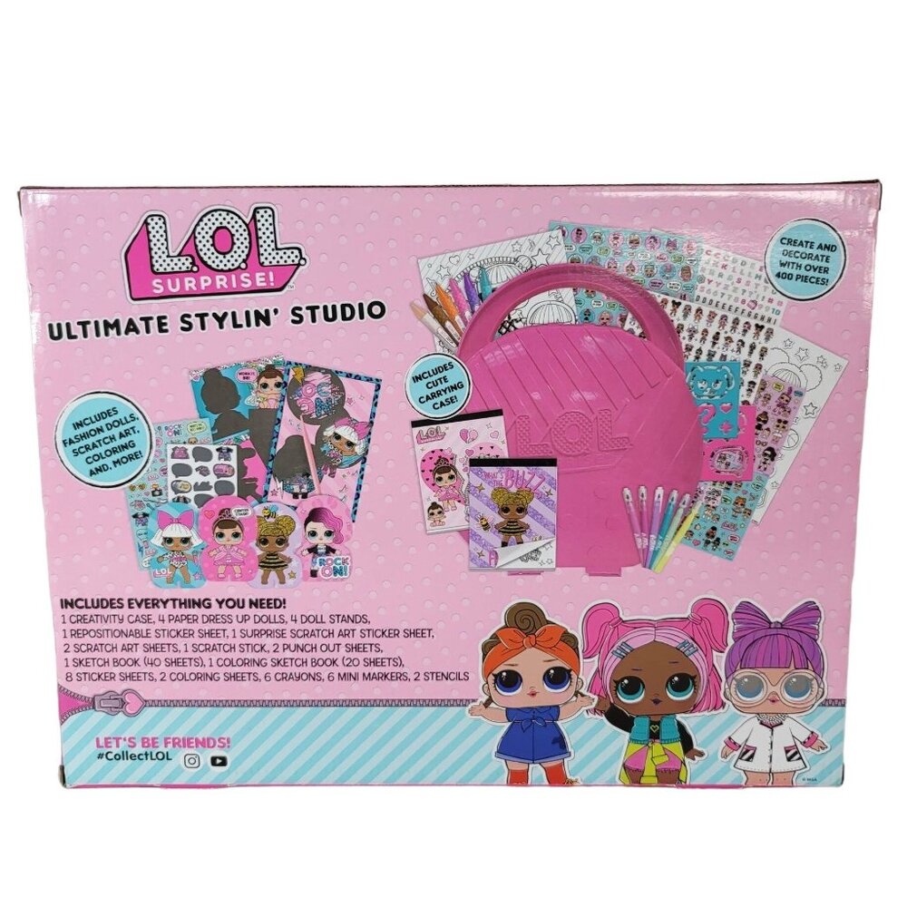 LOL Surprise! Ultimate Stylin' Studio Carrying Case Stickers 400+ Pieces NEW - Picture 8 of 11